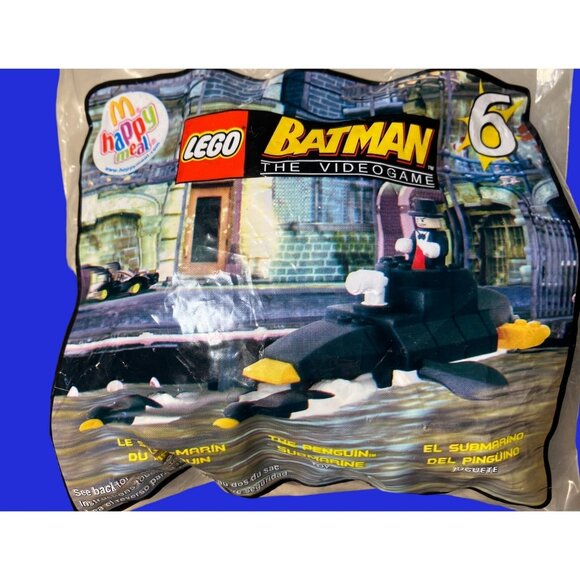 McDonald 2008 Happy Meal Toy Lego Batman The Video Game #6 PENGUIN SUBMARINE - Picture 1 of 7